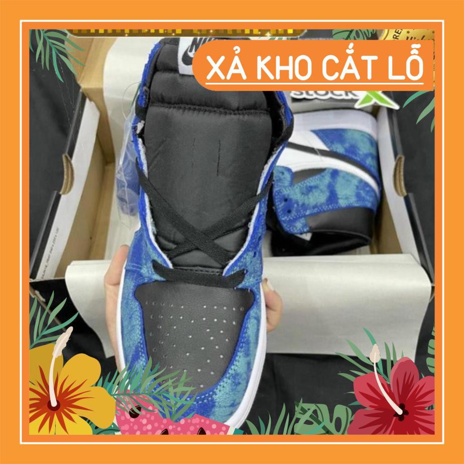 Giày jordan 1 xanh loang cao cổ hàng 1:1 chất lượng ( full phụ kiện + freeship ) | BigBuy360 - bigbuy360.vn