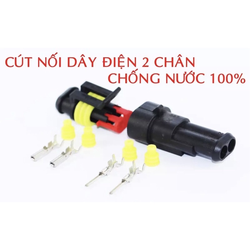 ✅[không dây/có dây] 1 cặp giắc nối-gim-jack-đầu nối 2 dây chống nước chịu tải 10-13A.đầy đủ phụ kiện như hình.coneter