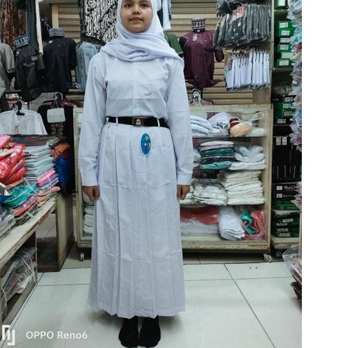 Bán Chạy Nhất |Lr16 |Bộ Đồng Phục Học Sinh Trung Học Màu Trắng Dáng Dài Thương Hiệu Váy BULOVA (SD, Trung Học)