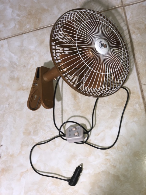 Quạt Lồng Đơn 27cm 24V  quạt điện ô tô 12v 24v 26cm có công tắc tăng giảm mát