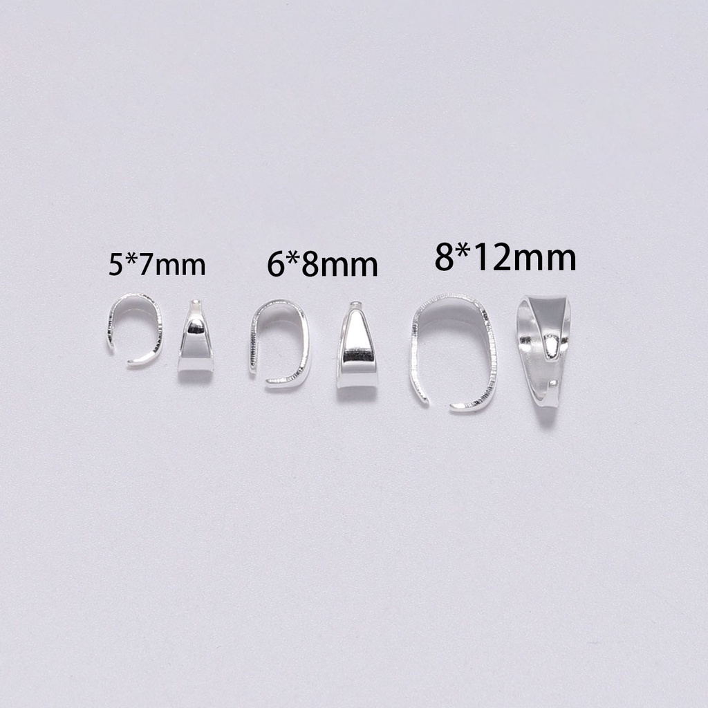 Set 50 phụ kiện nối đầu dây chuyền 7mm 8mm 12mm nhiều màu làm trang sức chuyên dụng