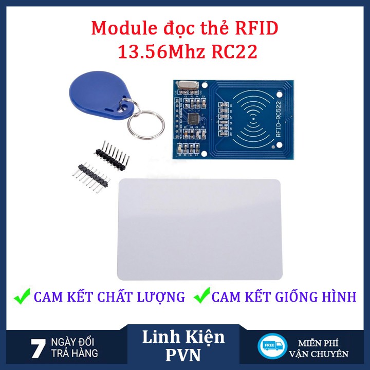 Module đọc thẻ RFID RC522 tần số 13.56Mhz
