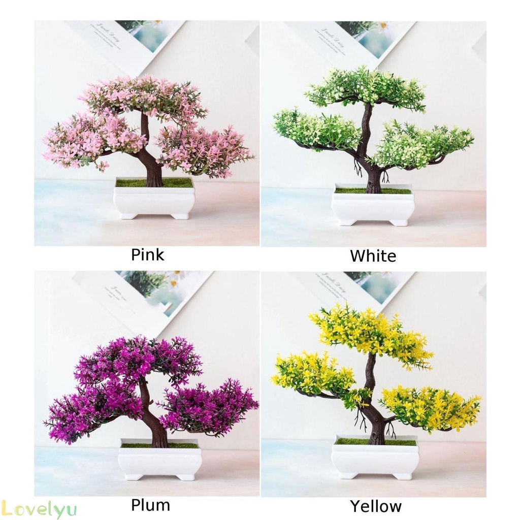 Chậu Cây Giả Trang Trí Sinh Động