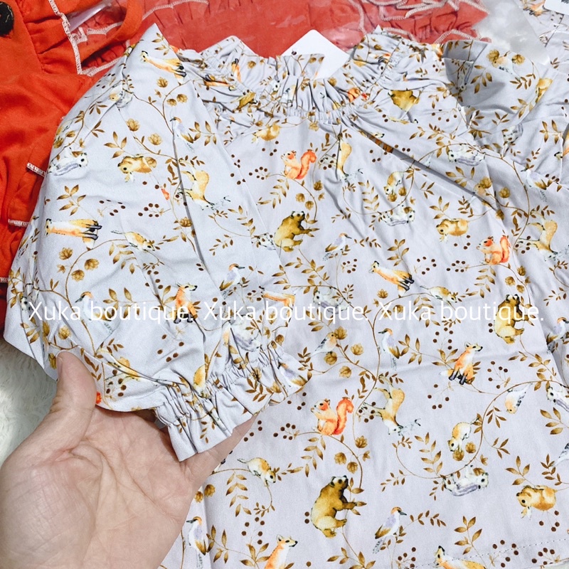 Quần Yếm + Áo Sơ Mi Bé Gái Quảng Châu Cao Cấp Nhà YAMI kids Mẫu Mới 2022 [ Ảnh Thật]