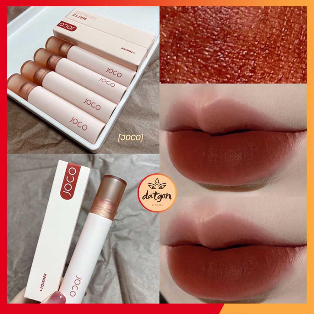 Son môi Joco thân Tròn, son nội địa Powder Mist Matte Lipstick chất kem lì mềm mịn như nhung | WebRaoVat - webraovat.net.vn