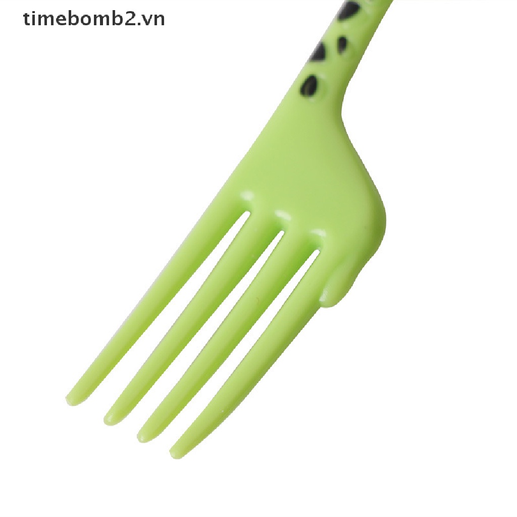 {Thời Trang Mới} Bộ 10 Cây Nĩa Ăn Trái Cây Hình Động Vật Hoạt Hình Mini Dễ Thương