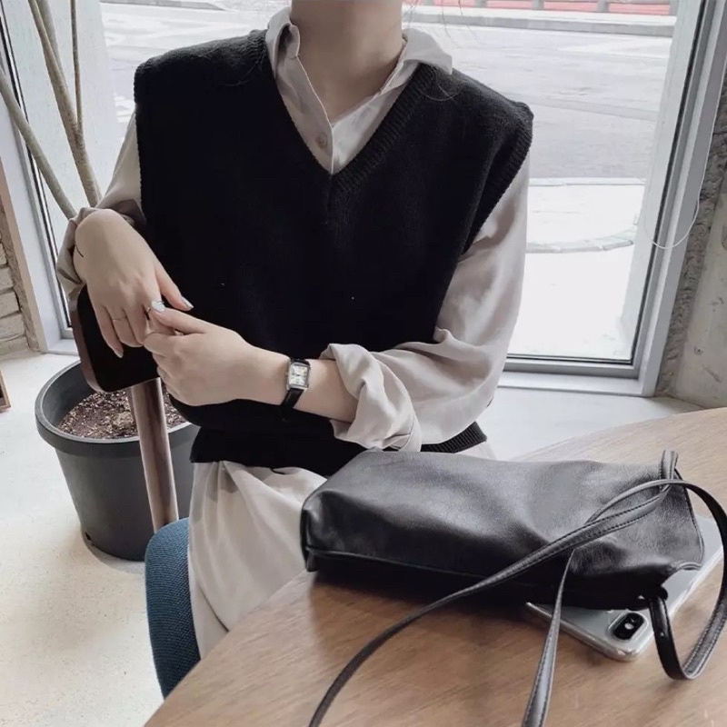 Set áo váy gile+ somi be nữ sinh