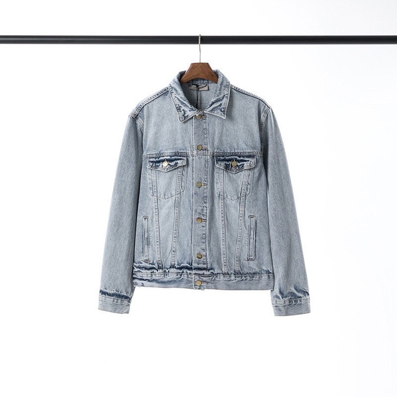 Áo bò ESENTIALS Ss20 - Denim jacket FEAR OF GOD SS20 / Denim jacket ESENTIALS ss20