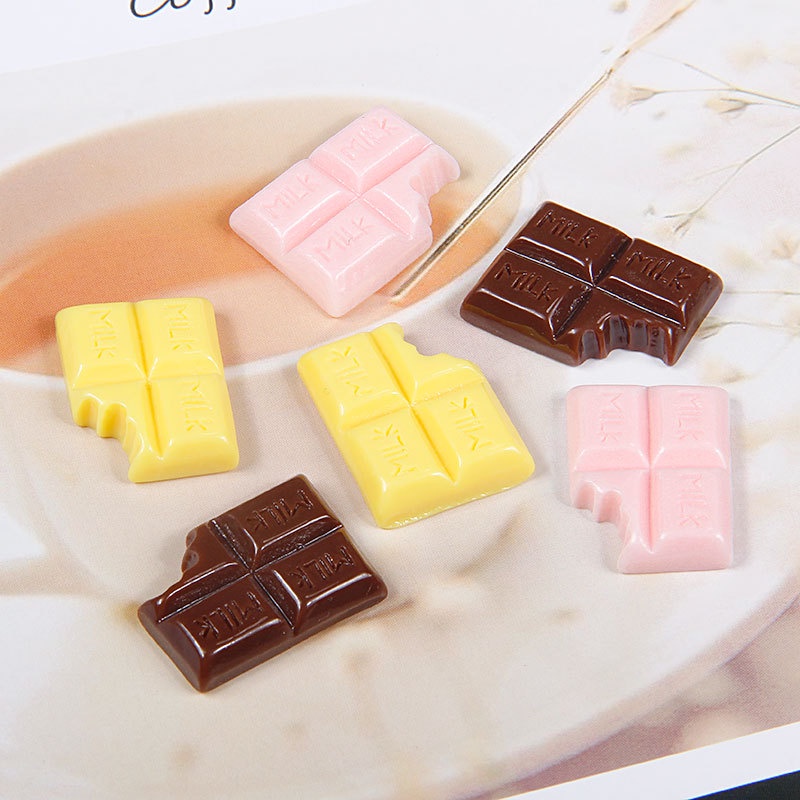 Charm Slime Hình Thỏi Socola - Charm Trang Trí Bằng Nhựa Kích Thước 2,5cm, N222