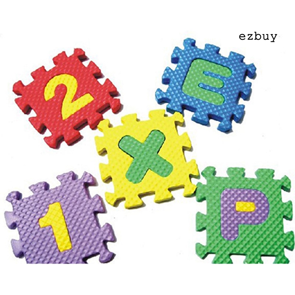 Set 36 Tấm Thảm Xốp Lắp Ráp Chữ Cái Và Số Cho Bé