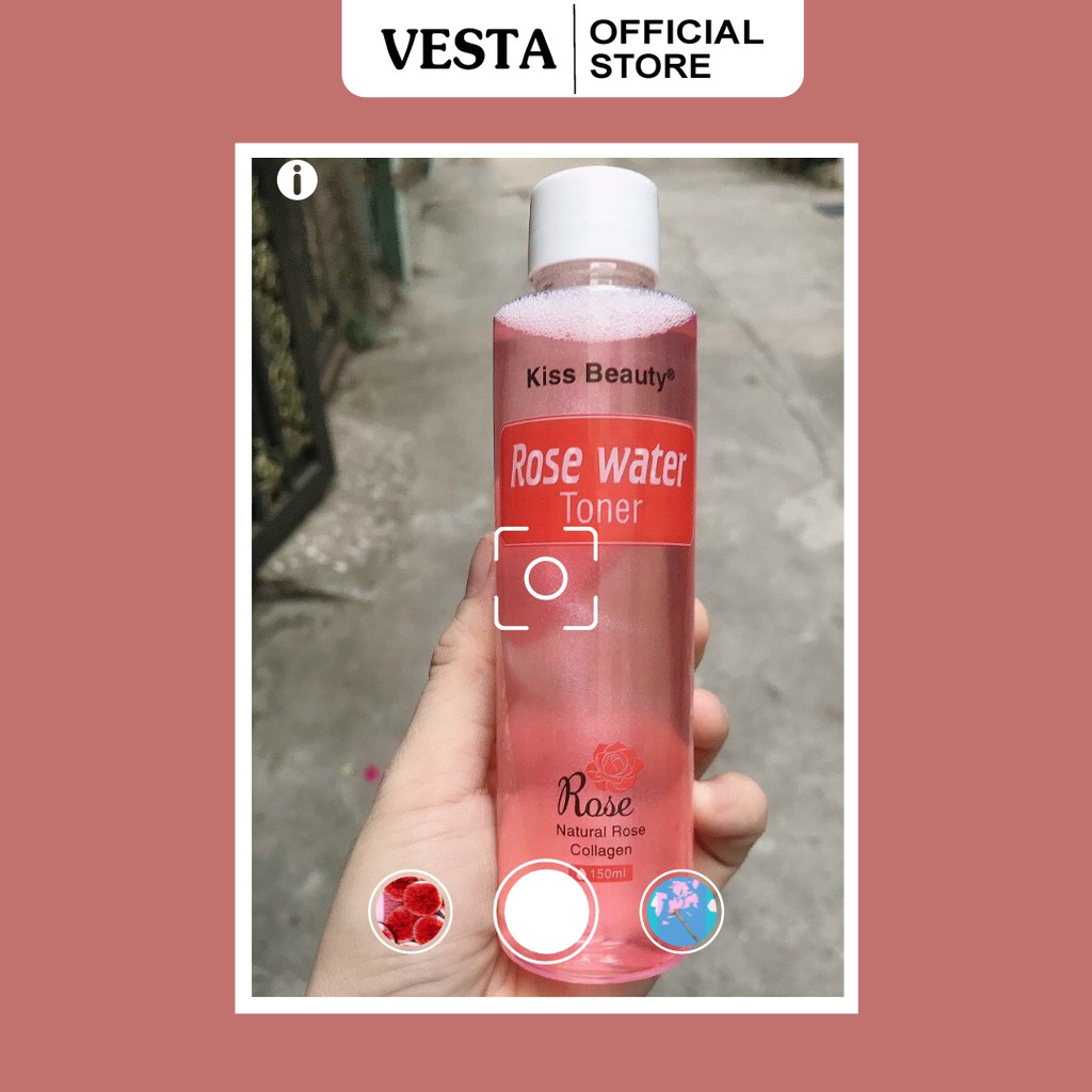 Nước Hoa Hồng Rose Water Toner Kiss Beauty Cấp Ẩm Cân Bằng Da 150ml | BigBuy360 - bigbuy360.vn