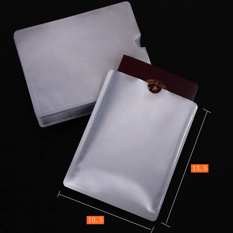 Set 3 Bao Thư Chống Quét Thẻ Tín Dụng / Hộ Chiếu Bằng Lá Nhôm Tiện Dụng Mang Theo Du Lịch