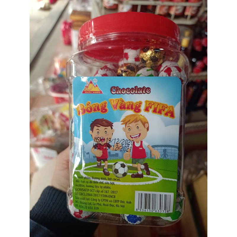 kẹo socola bóng vàng
