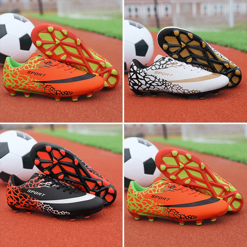 LV-NEW Giày đá bóng cổ cao size 31-44 dùng cho sân cỏ nhân tạo FG Soccer Shoes 🔥 XIÊU RẺ ☯ $ ^ " ^ * .