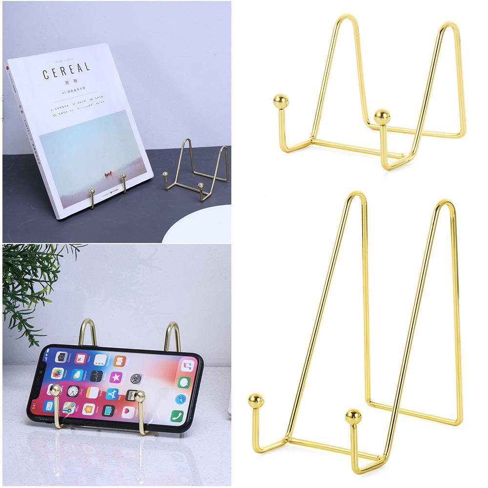 WTTLE Giá Đỡ Tranh Bằng Kim Loại Màu Vàng Kim Để Bàn Sắp Xếp Gọn Gàng