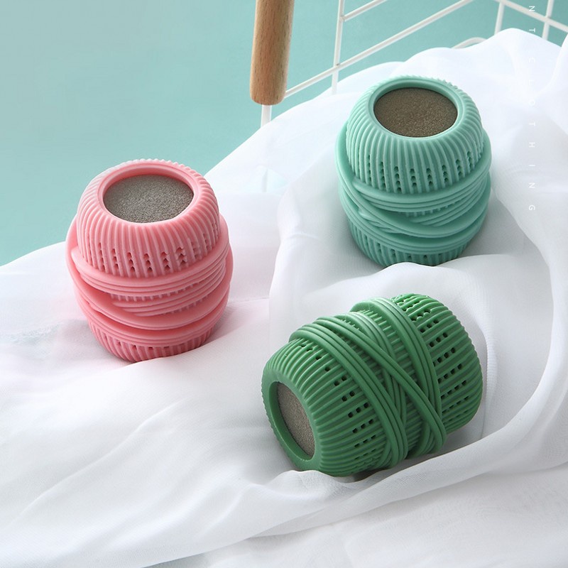 3 Bóng Giặt Đồ Chống Thắt Nơ Mềm Mại Đàn Hồi Chống Rối Có Thể Tái Sử Dụng Tiện Lợi