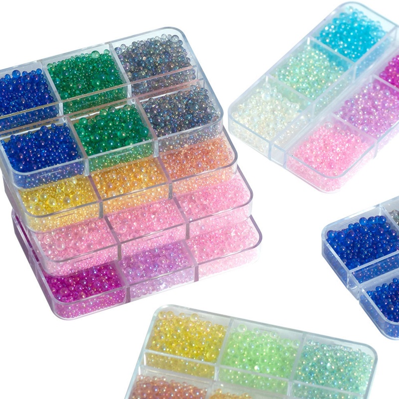 Hạt Nhựa Silicone Nhỏ 1-3mm Tự Trang Trí Móng Tay