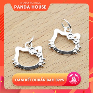 Charm bạc s925 hình Mặt mèo Hello Kitty - Panda House