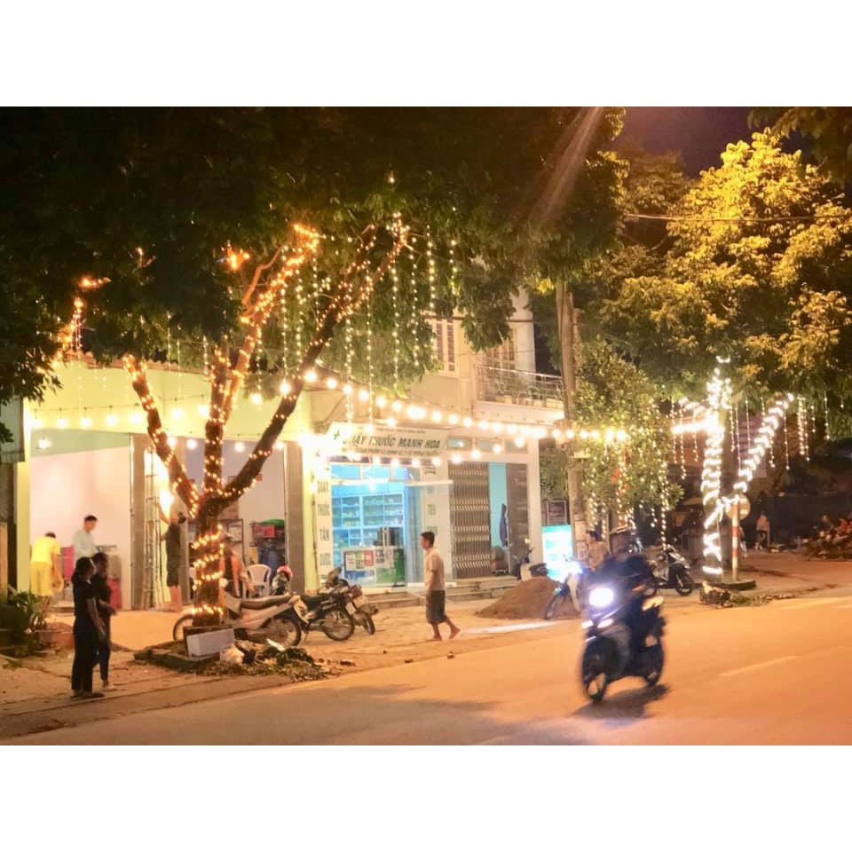 DÂY LED ĐÚC QUẤN CÂY, VÀNG NẰNG dây led đúc cuộn dài 2.5m - 50 bóng trang trí cuốn cây, trang trí quán đẹp long lanh