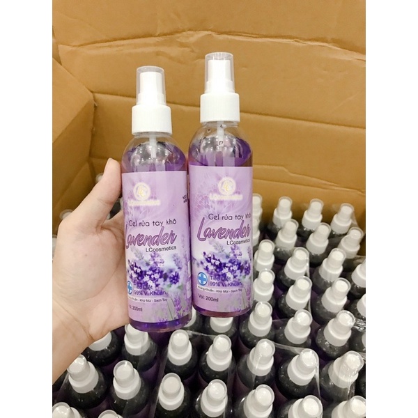 🌸 Gel rửa tay khô Lavender dạng xịt 💦 200ml