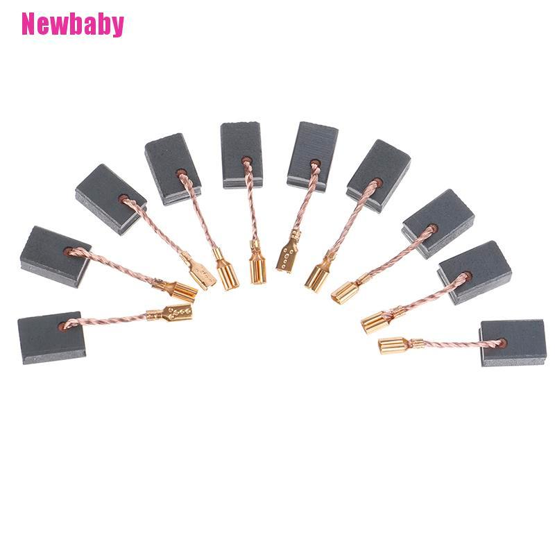 [Newbaby] Set 10 Động Cơ Chổi Than Graphite Bằng Đồng Cho Máy Mài Góc
