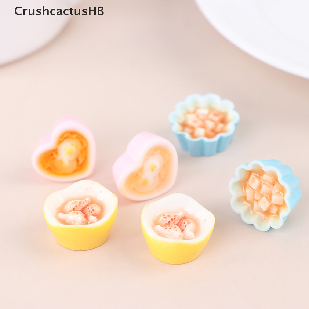 2 Mô hình món ăn giả nhỏ làm từ nhựa resin để trang trí bếp cho nhà búp bê