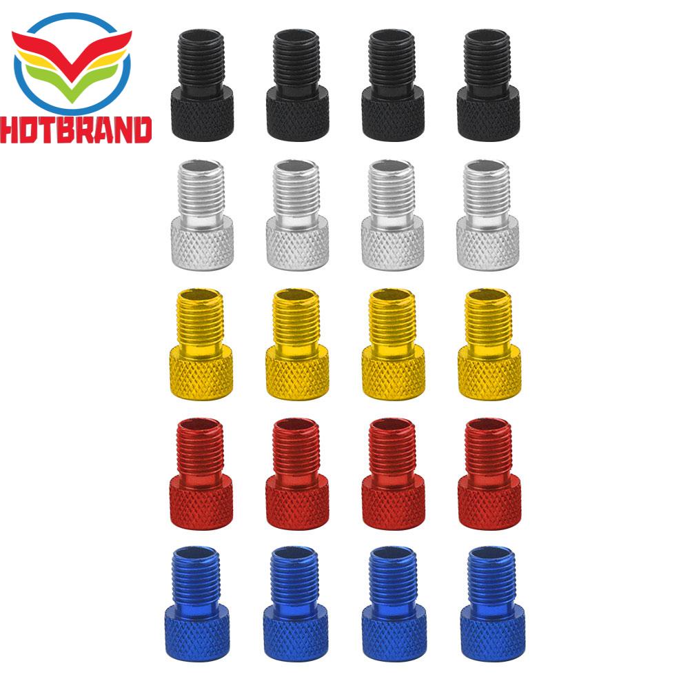 Set 4 Đầu Chuyển Đổi Van Bơm Xe Đạp Presta Sang US Chất Lượng Cao