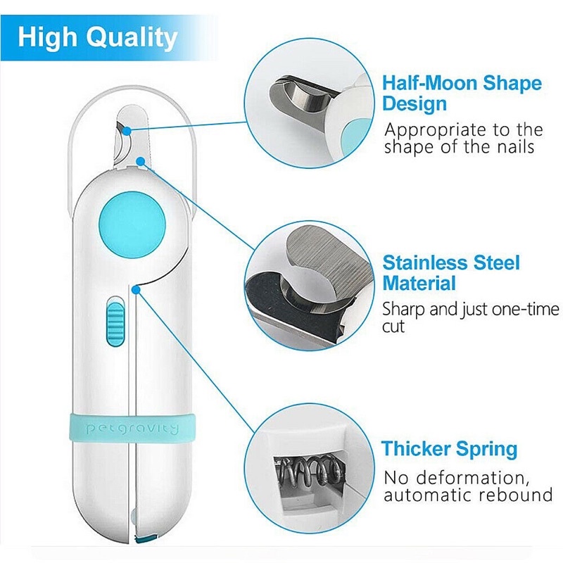 Kìm Cắt Móng có đèn Led cho Chó Mèo