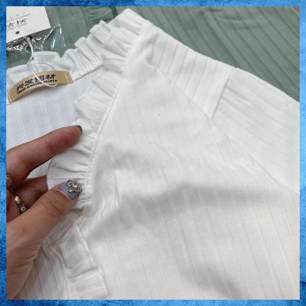 [Cao Cấp] Áo Croptop Ôm Dáng Len Tăm Viền Cực Hot Cao Cấp Siêu Đẹp, Áo Nữ Đẹp Cá Tính | BigBuy360 - bigbuy360.vn