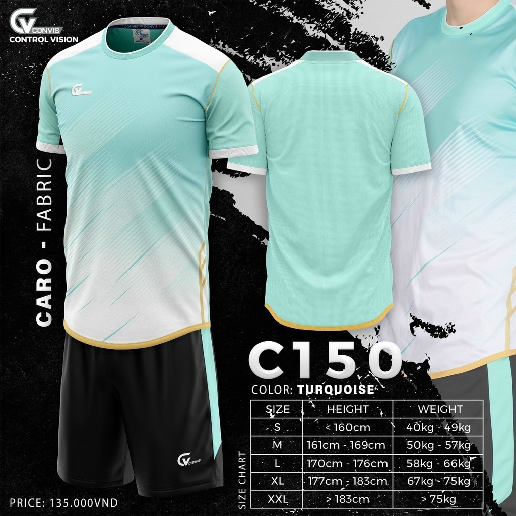 Áo đá bóng,đồ đá banh không logo thun mè cao cấp RIKI CV150 chuẩn thi đấu thấm hút mồ hôi cực đẹp – H.P SPORTS