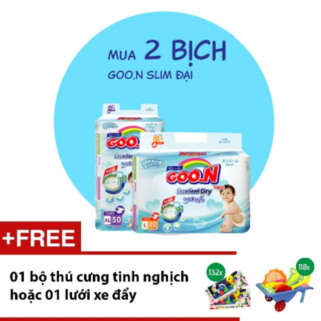 [Tặng quà]Mua 2 bịch Goon slim JB M66/M60/L56/L48/XL42/XXL34