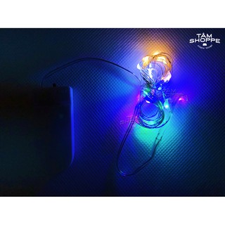 [LOẠI 1 - PIN] Dây đèn Led sợi đồng nhiều màu dùng Pin tròn 2m