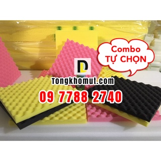 Mua COMBO TỰ CHỌN - Mút trứng - 3 tấm HỒNG kt 1.6x2m dày 5cm