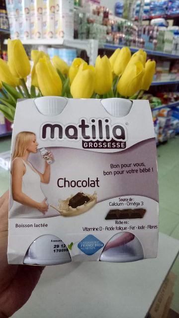 Một  Lốc Sữa Bầu Matilia Pháp Vị Chocolate