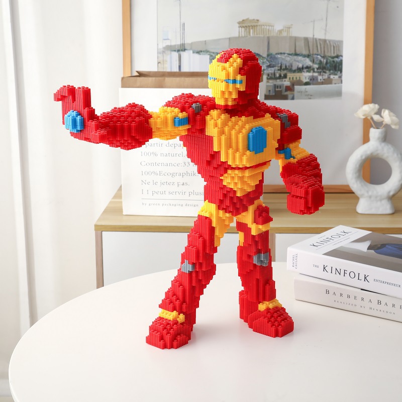 Mô hình CỠ LỚN BST Lego Marval Hapi Toys - CAPTIAN SPIDERMAN IRONMAN đồ chơi lắp ráp 3D
