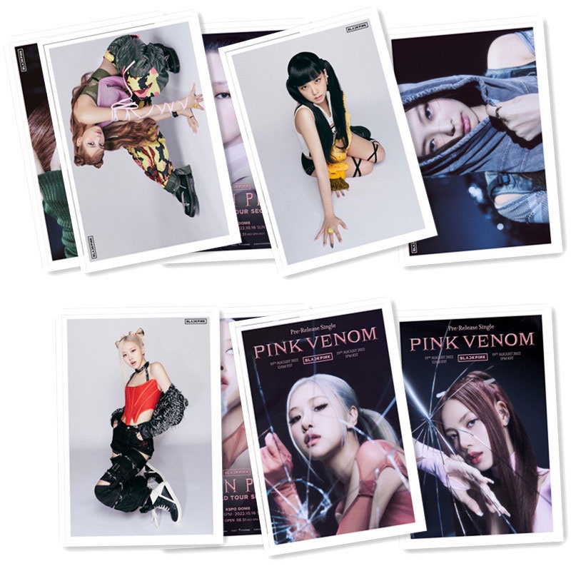 Bộ Ảnh Thẻ Lomo Nhóm Nhạc BLACKPINK BORN PINK LISA JENNIE Ablum Polaroid