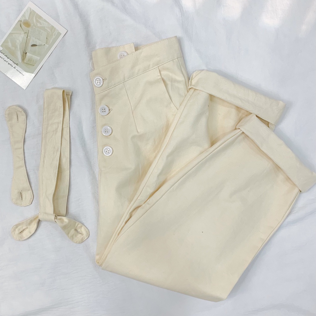 Quần Yếm Kaki BEE Phong Cách Ulzzang - Tuni Store