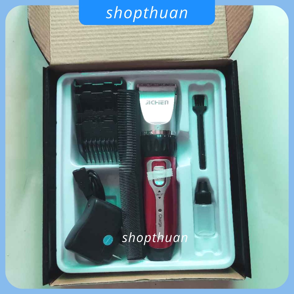 Tông đơ cắt tóc JICHEN JC-0817 dành cho gia đình, nhỏ gọn tiện lợi, pin sạc