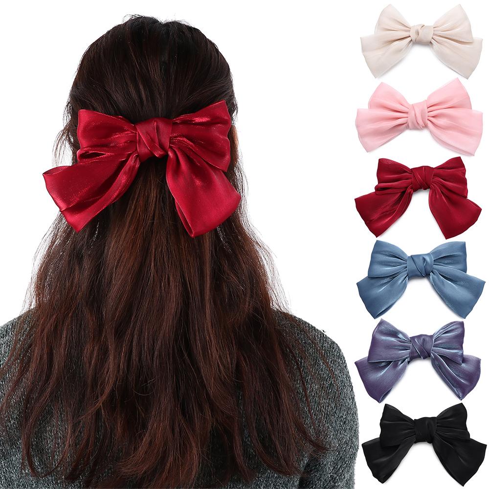 MAG Kẹp Tóc Hình Nơ Lớn Dễ Thương Cho Nữ
