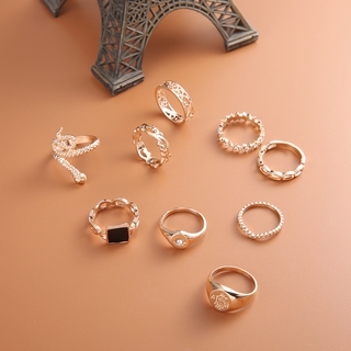 Women Bohemian Style Ring 9Pcs/Set