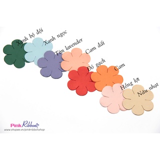 *TÚI 10C - CÁNH HOA LỤA 6 CÁNH 2 CỠ 6CM VÀ 8CM dùng làm hoa vải, hoa cài áo, hoa trang trí may mặc, phụ liệu mặc