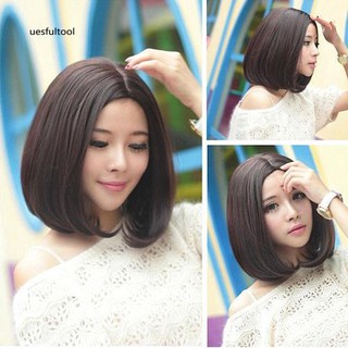 Tóc giả ngắn thẳng thời trang nữ tính