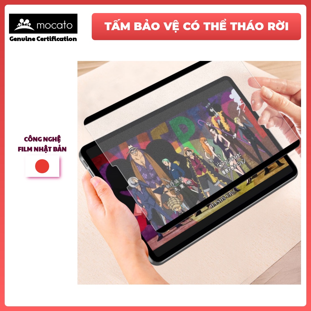 Miếng dán màn hình iPad PaperLike Mocato M307 nam châm dính dùng chung với kính cường lực tái sử dụng 20000 lần