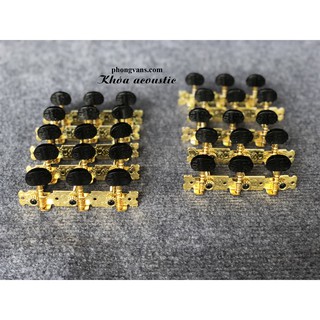 Bộ khoá đàn guitar acoustic xi vàng