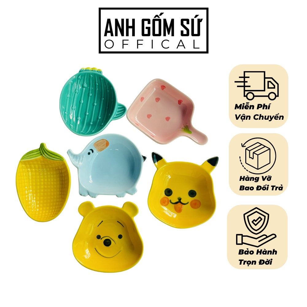 Bát gốm sứ mini, bát ăn dặm kiểu nhật cao cấp cho bé