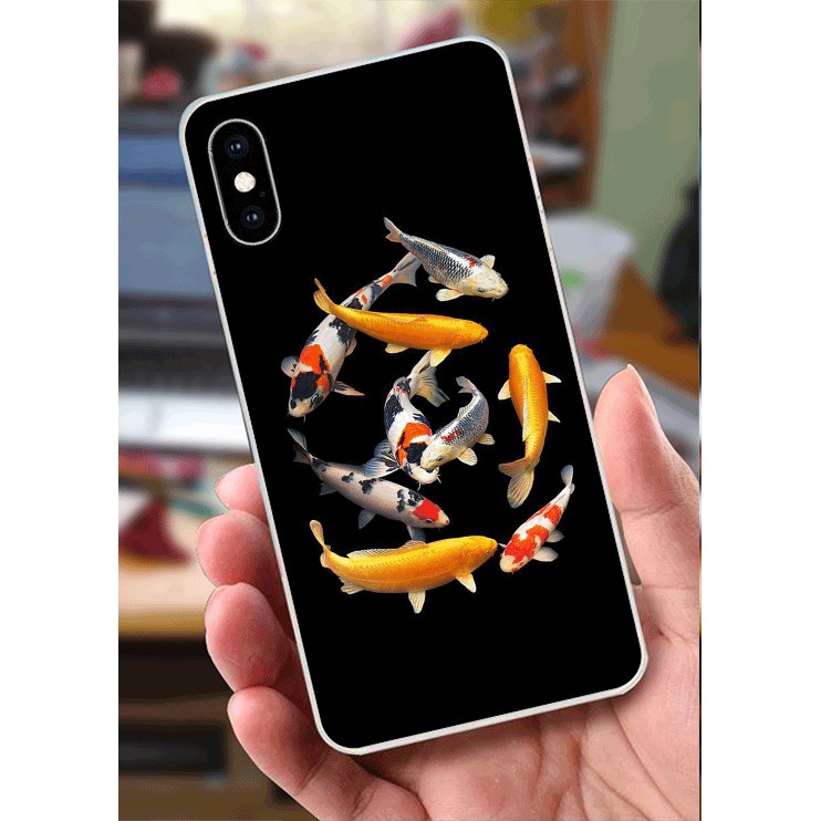 Ốp Lưng iPhone XS Max (Dẻo) - Đàn Cá Chép Nhật Đẹp