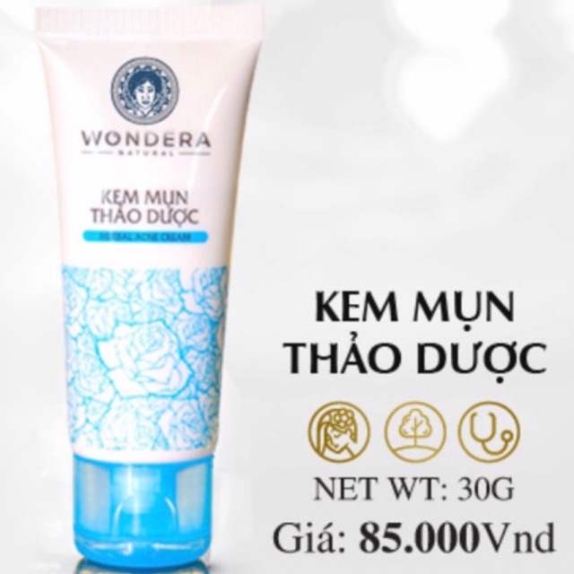 KEM MỤN ĐẶC BIỆT THẢO DƯỢC WONDERA sale 80k toàn bộ