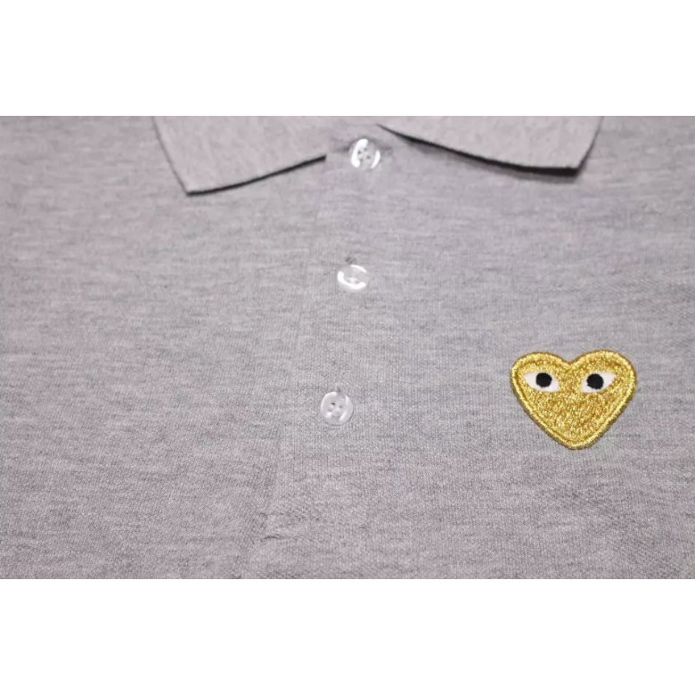 Áo thun play comme des garcons CDG POLO tay ngắn thiết kế thời trang cho nam và nữ