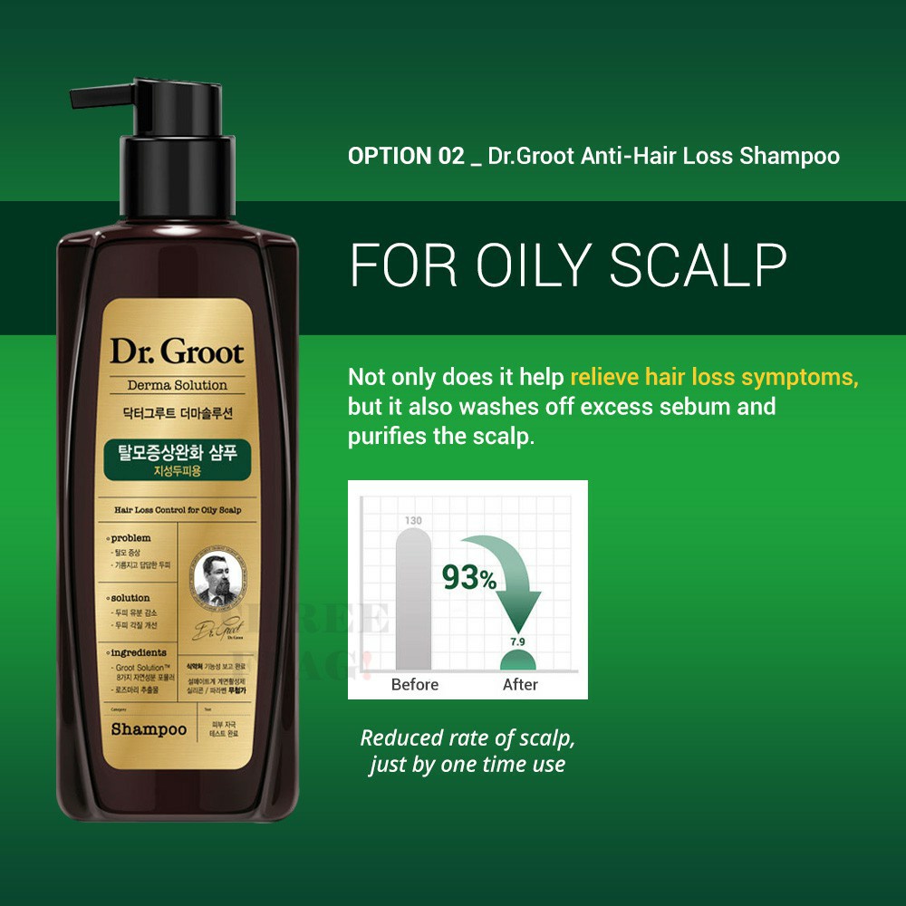Bộ gội xả giảm dầu giảm rụng tóc DR.GROOT HAIR LOSS CONTROL