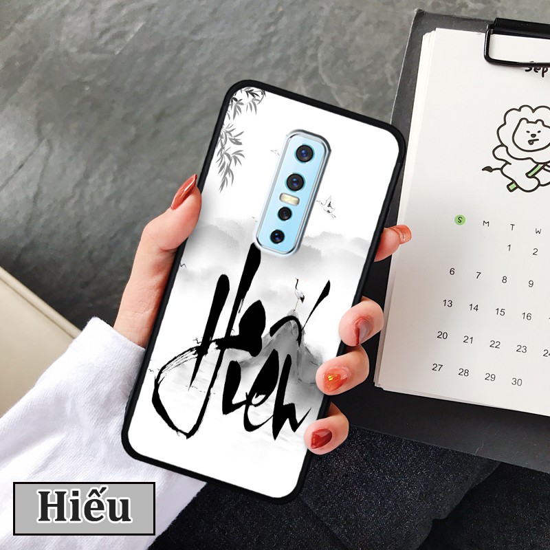 Ốp lưng kính 3D Vivo V17 Pro-chữ thư pháp ý nghĩa